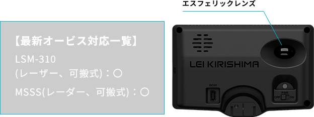 Lei06 霧島レイ レーザー＆レーダー探知機 | Yupiteruダイレクト