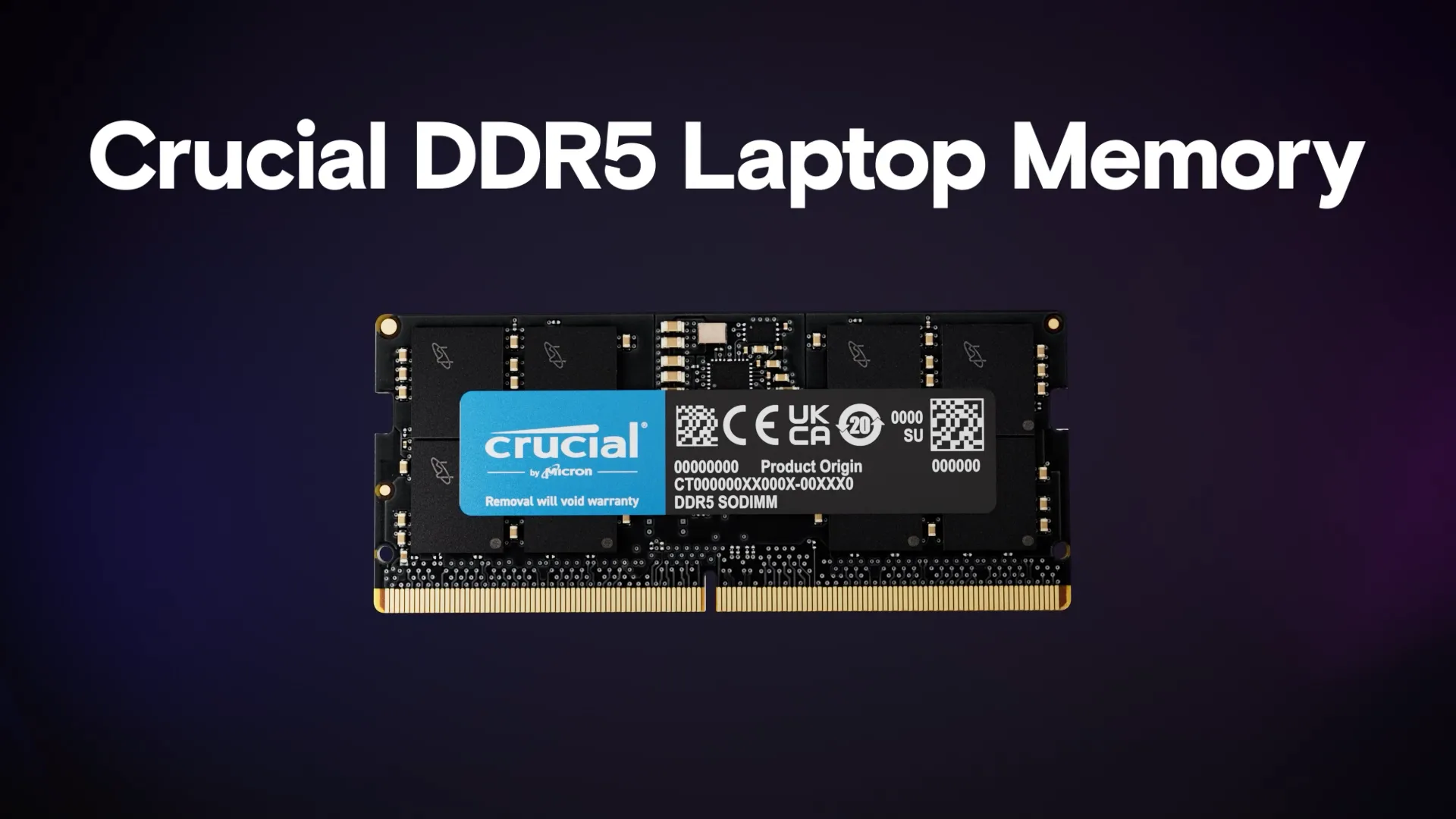 Crucial 32GB(2x16GB) DDR5-5600 SODIMM Memory