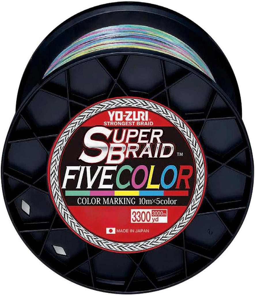 Yo-Zuri Super Braid Five Color - 3300 Yard Spool — Discount Tackle
