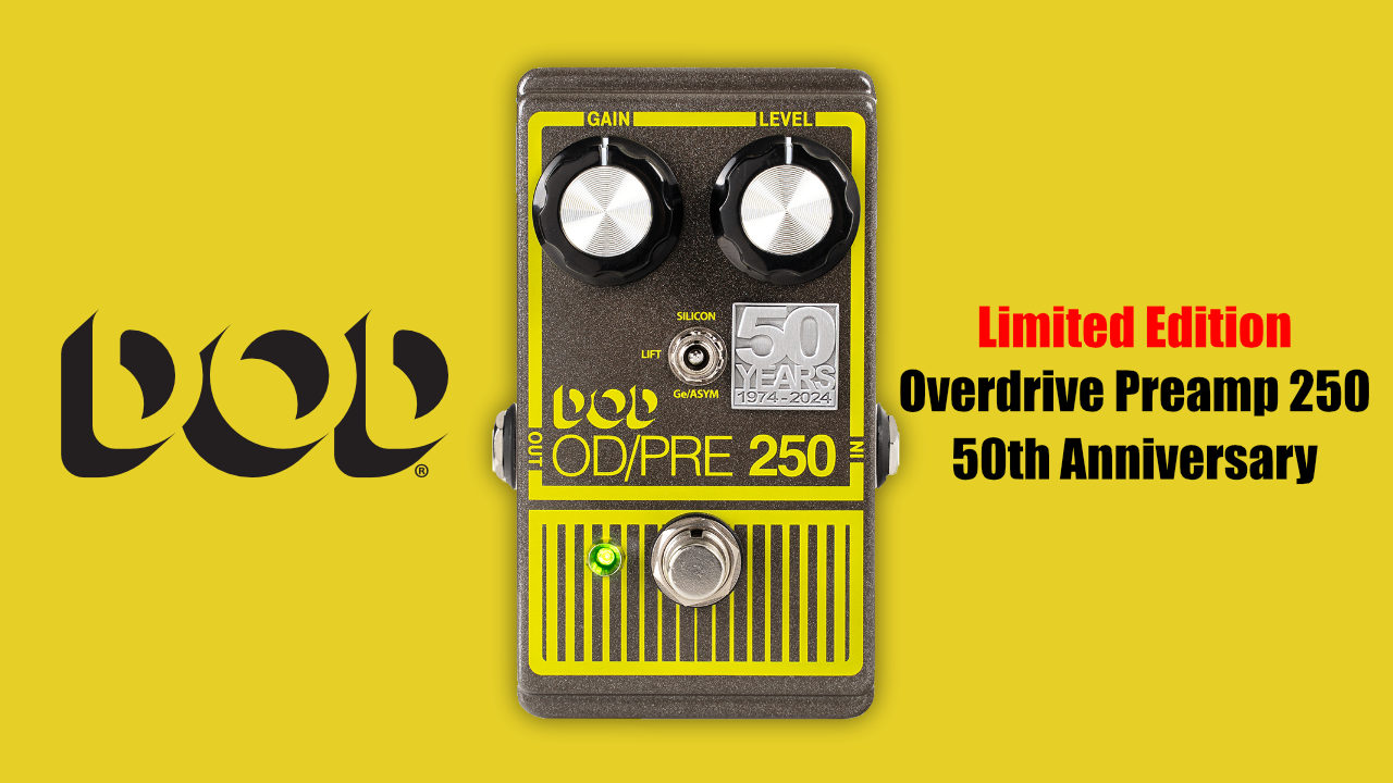 世界1974台限定！DOD Overdrive Preamp 250 誕生50周年モデルが発売。
