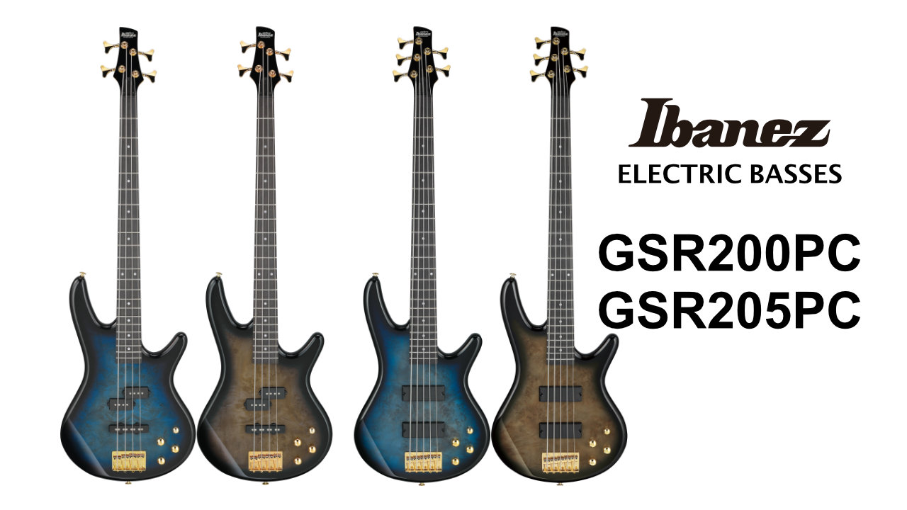 Ibanez GIOシリーズからエレキベース GSR200PC｜GSR205PCが発売。