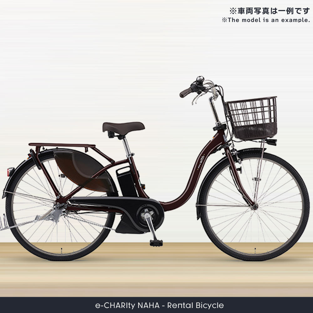 24インチ ママチャリタイプ 電動自転車【沖縄レンタサイクル】【那覇
