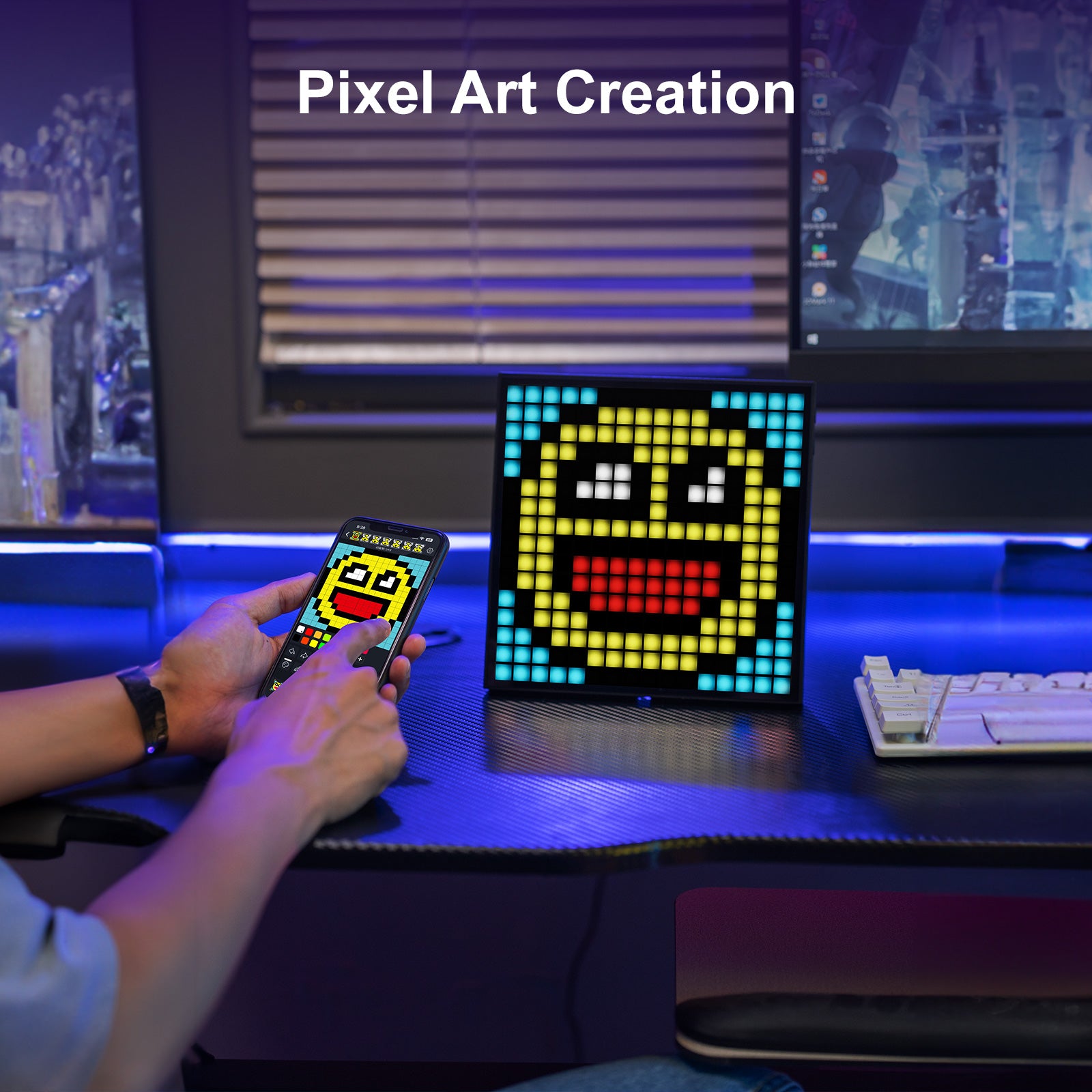 Divoom Pixoo-16 Wifi Pixel Art Frame