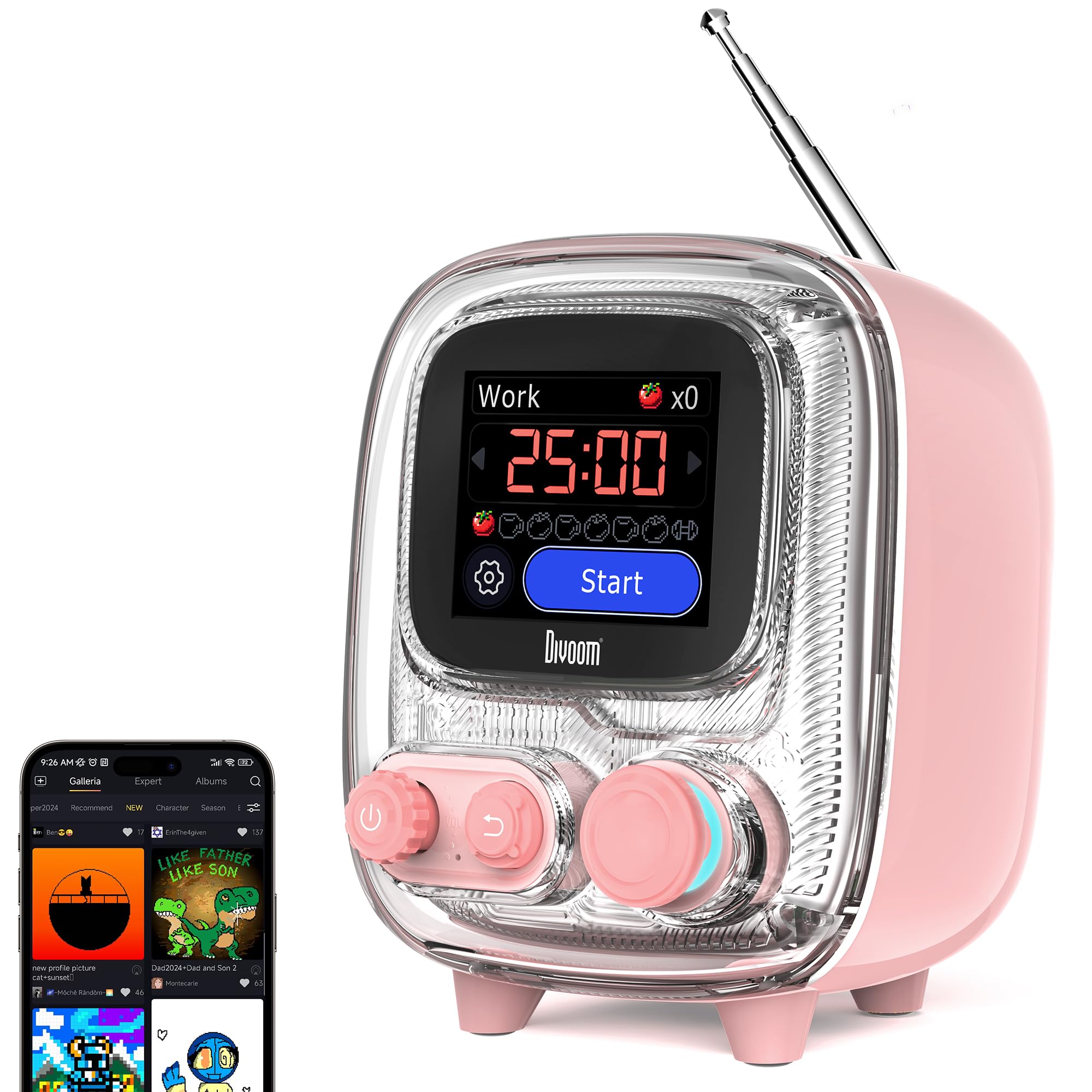 Divoom Tiivoo-2 Photo Album & Bluetooth Speaker