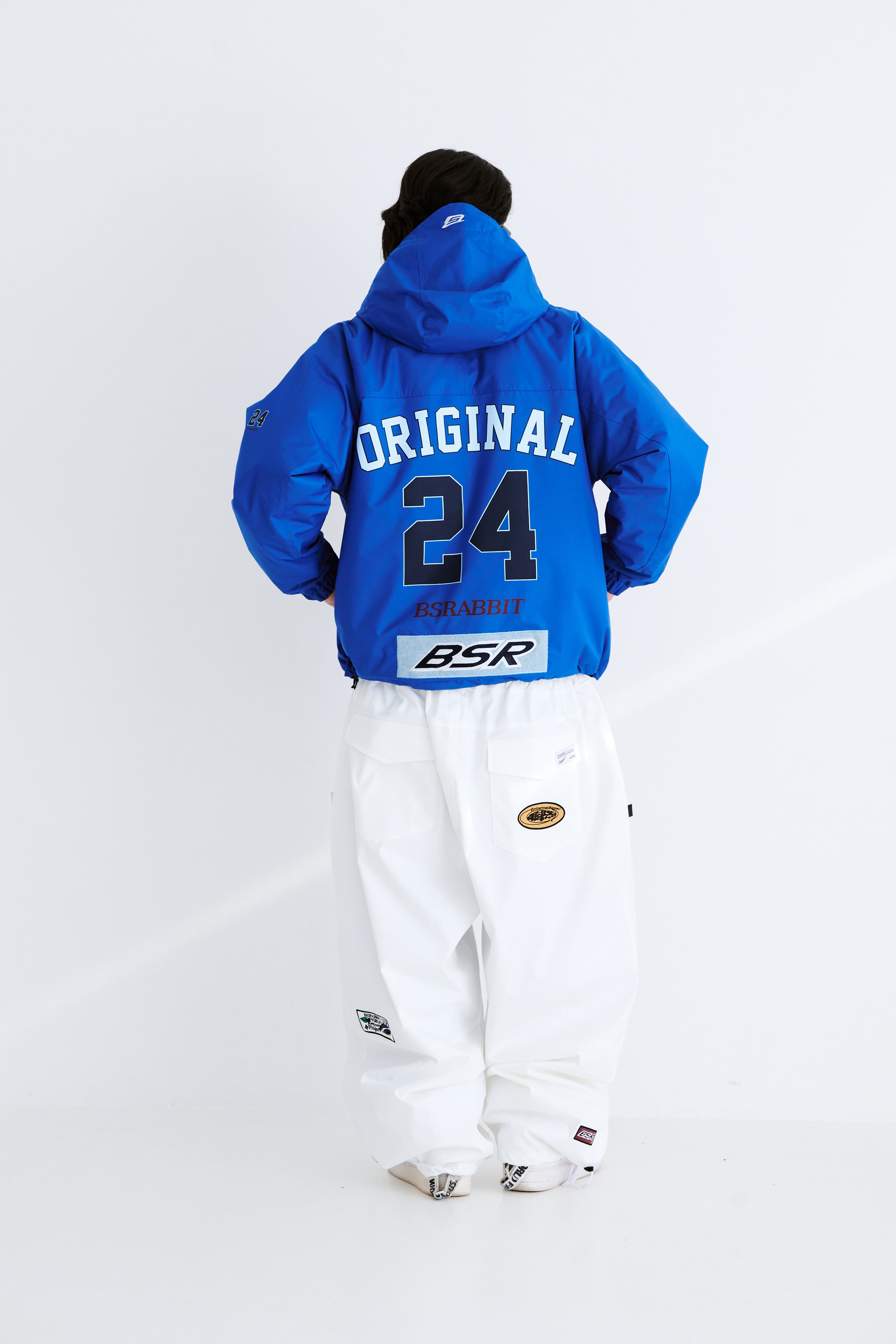 BSRABBIT VARIETY PATCH SUPER WIDE VENTILATION PANTS WHITE – Donut