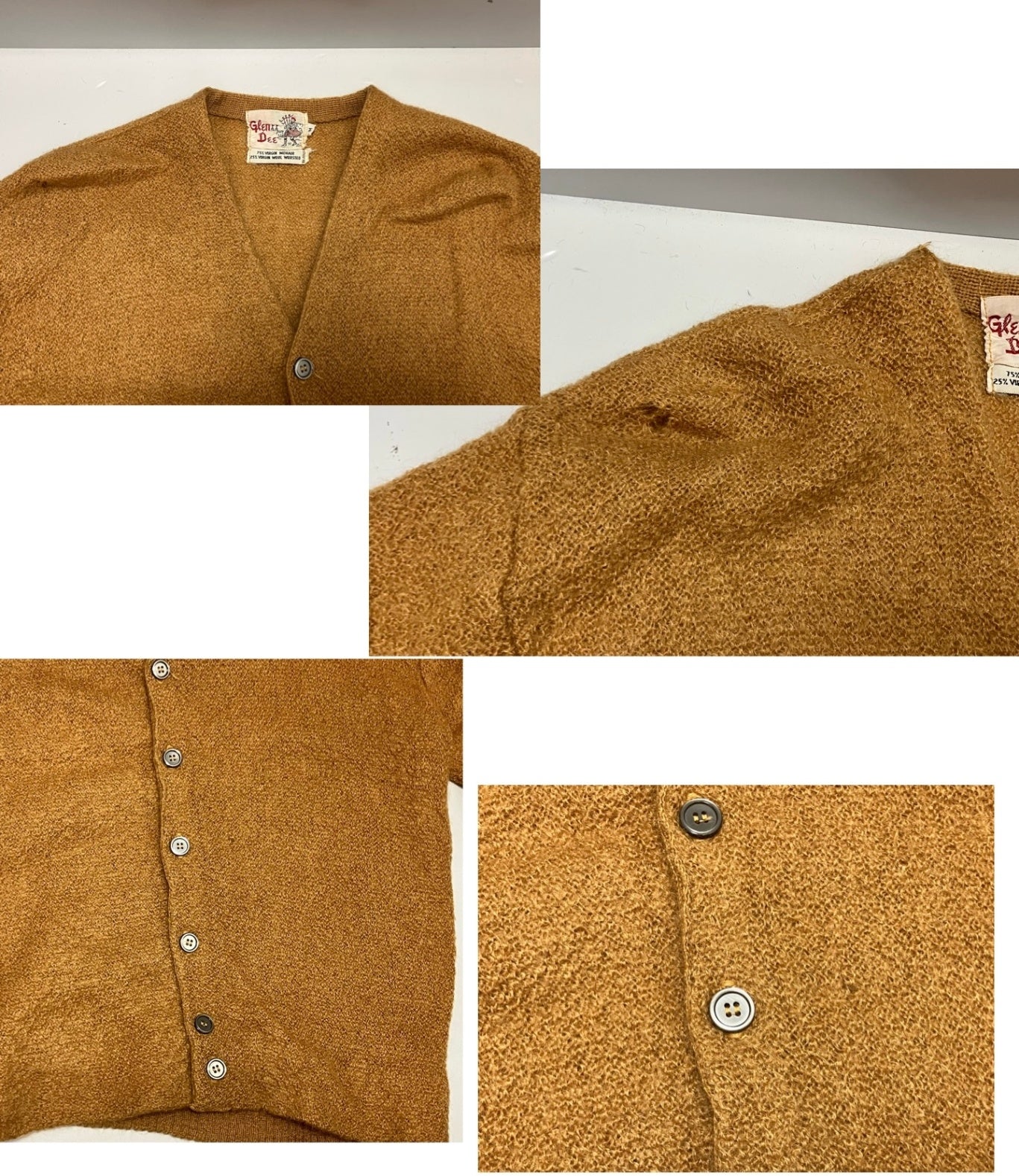 ヴィンテージ vintage 60's 60s 60年代 Glen Dee モヘア混 mohair knit