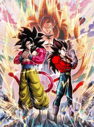 ドッカンバトル】LR『究極パワーのサイヤ人戦士』超サイヤ人4孫悟空&超