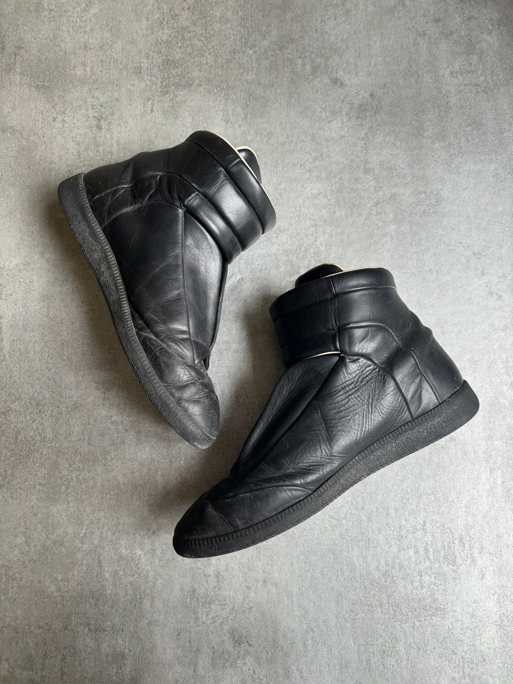 Maison Margiela Future High Black Leather (46eu/us12) – Dolce Vita Hub