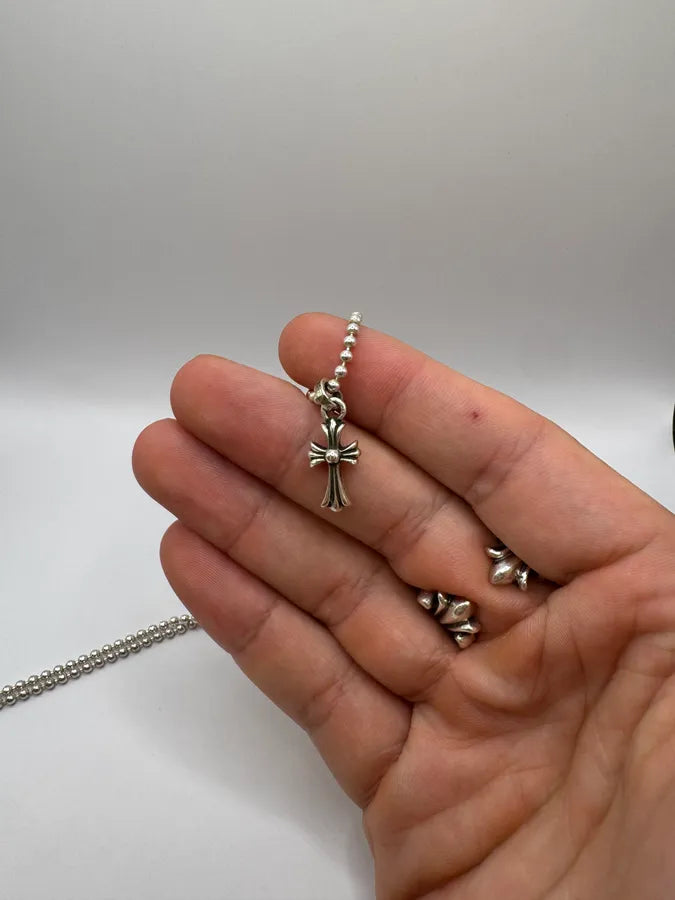 Chrome Hearts Tiny Cross Silver Pendant – Dolce Vita Hub