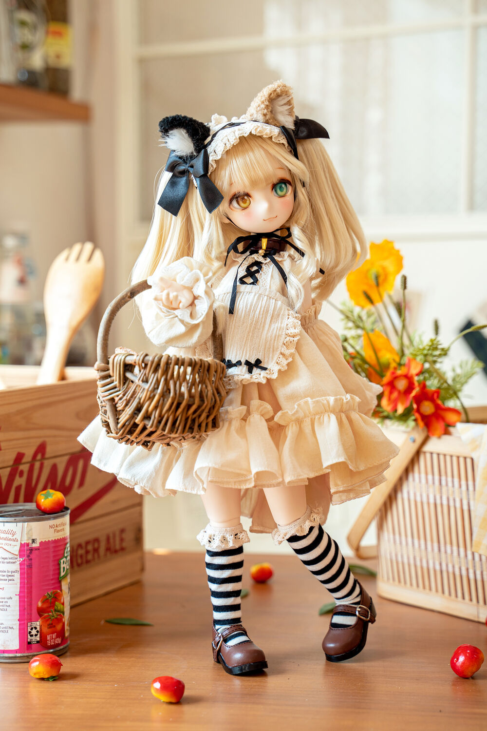 DOLK×Floral Garden×ふにゃほわ×MYOU DOLL】 Sandra 三毛猫Limited