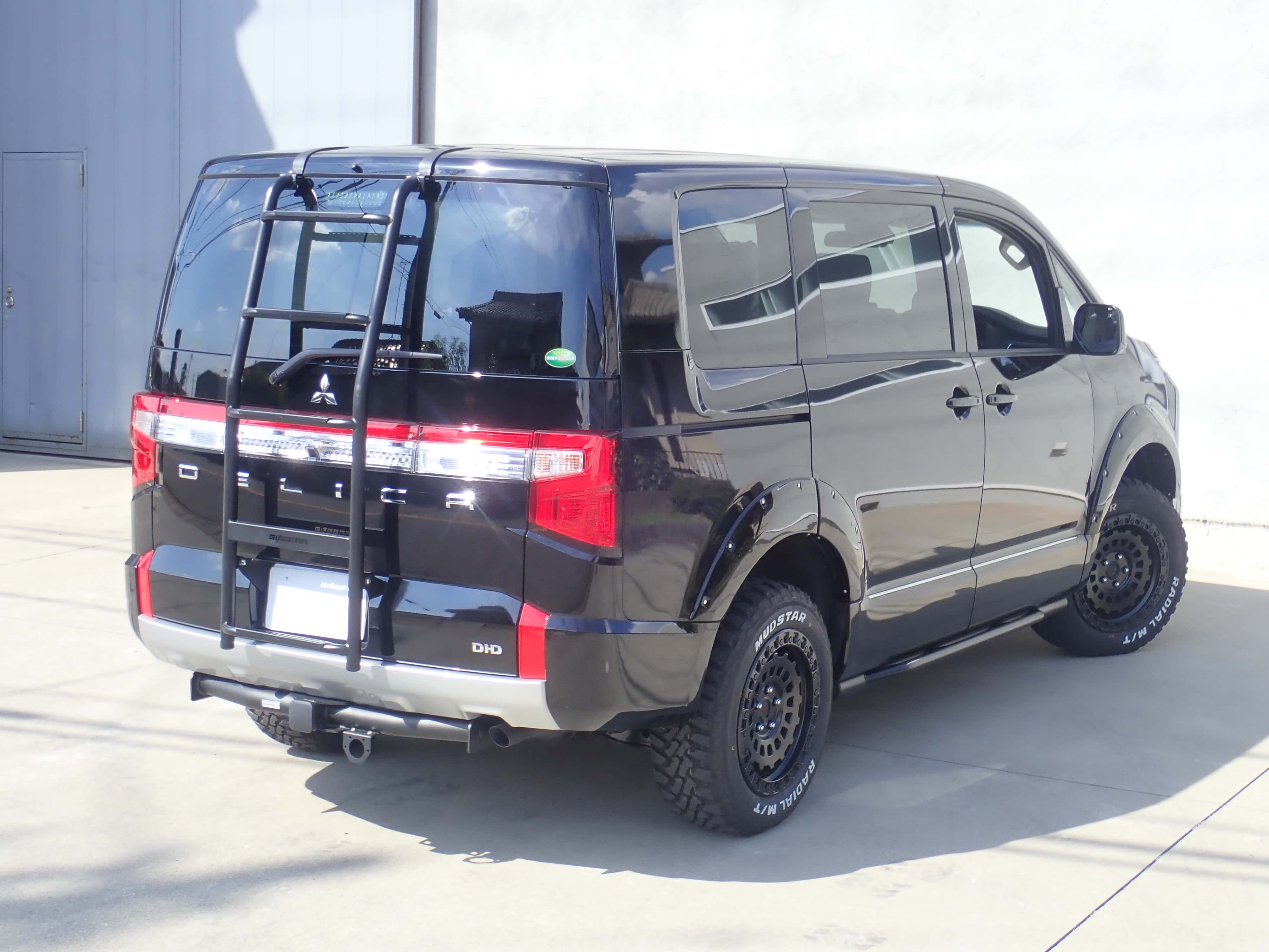 GI☆GEAR】 リアラダー はしご スチール製 マッドブラック MITSUBISHI