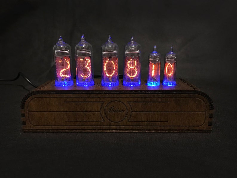 ニキシー管時計 ニキシー管置時計 Nixie Tube Clock Pulsar IN-14+IN