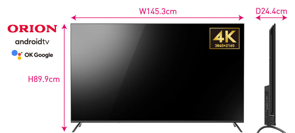 SMART TV -Tunerless- 【公式】ORION（オリオン）日本思考の4K液晶テレビ