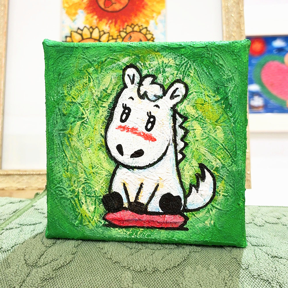 原画：ミニ3Dキャンバスシリーズ「午」 | 徳治昭 童画館