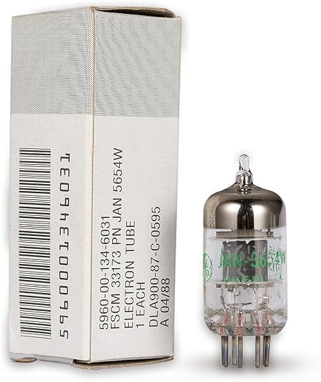 Matched Pair 7-Pin GE JAN 5654W Vacuum Tubes Upgrade for 6AK5/6J1