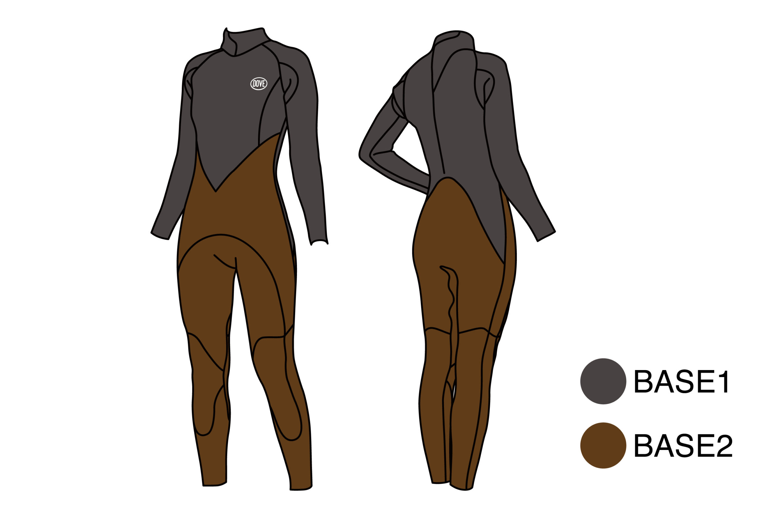 WOMEN`S・クラシック・ロングジョン / ショートジョンにジップレス