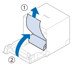 ロール紙のセット/交換 - TM-m30III-H - EPSON