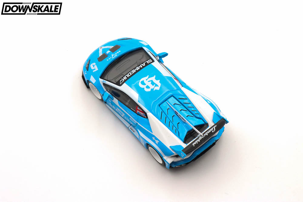 MINI GT LB☆WORKS Lamborghini Huracan GT GRAVITY – Blue – Downskale