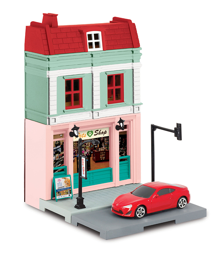 1/64 ダイキャストミニカー ジオラマストリート ②ペットショップ