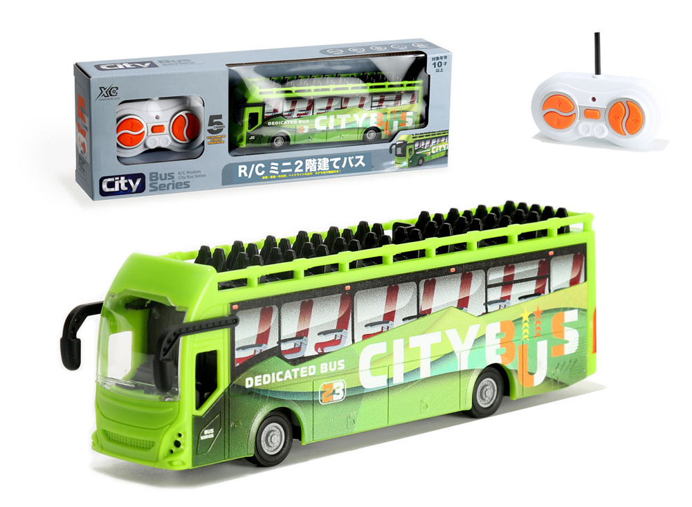 R/C ミニ2階建てバス(緑) – 名城・伝統美 プラモデル | 童友社公式