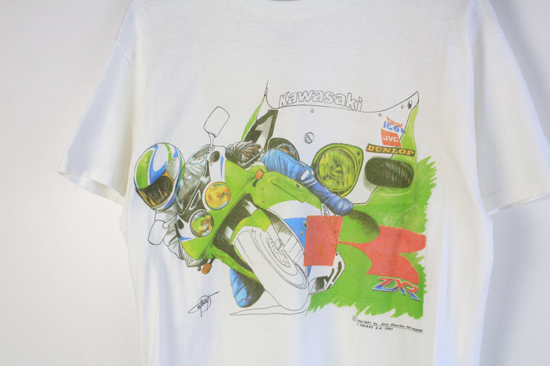 Vintage Kawasaki ZXR 1993 T-Shirt Large – dla dushy