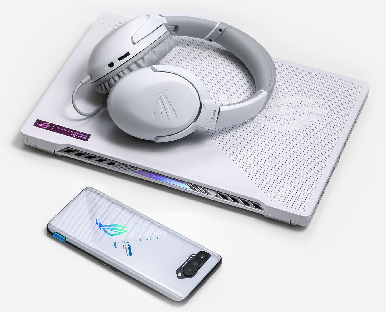 ROG Strix Go Core Moonlight White | 3.5mm ヘッドセット | Gaming