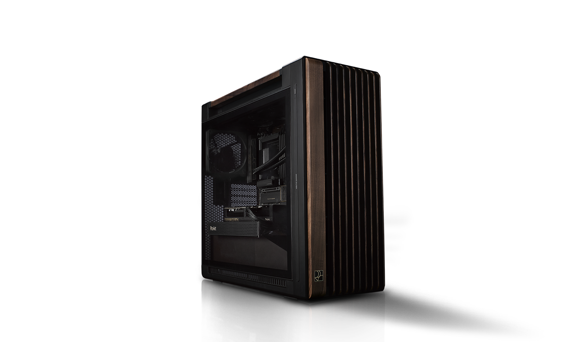 ProArt PA602 Wood Edition Modern Black - Tempered Glass Panel