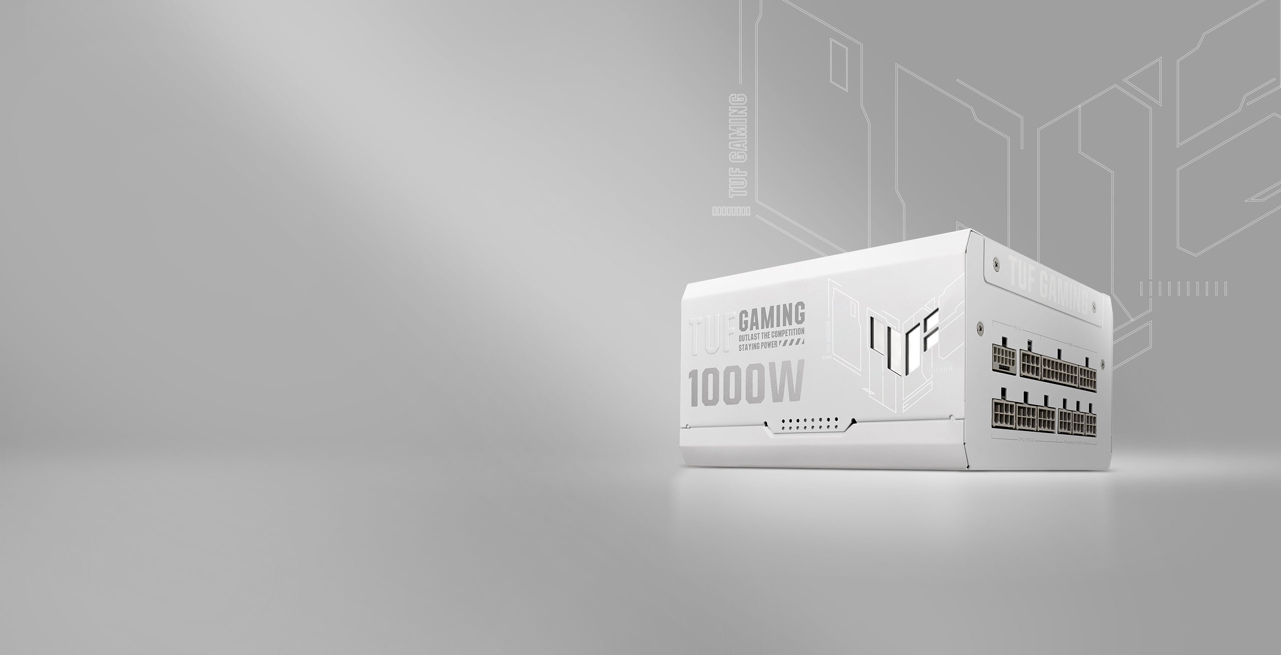 TUF Gaming 1000W Gold White Edition | Power Supply Units | ASUS Global
