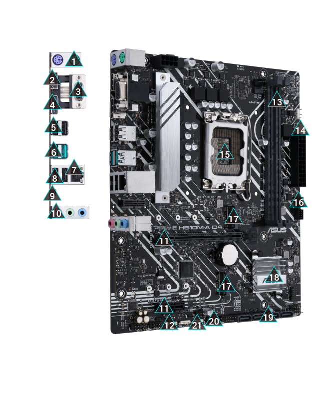 PRIME H610M-A D4-CSM｜Motherboards｜ASUS USA