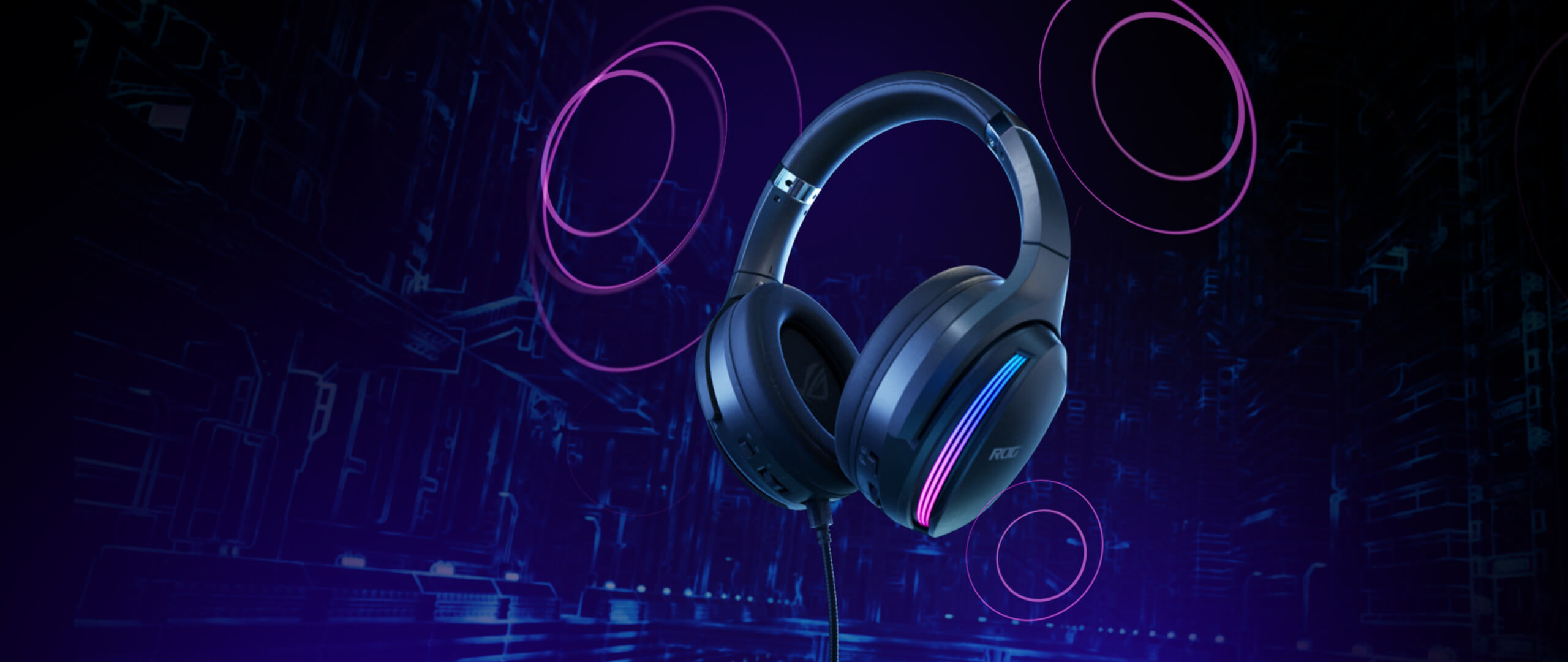 ROG Fusion II 500 | USB ヘッドセット | Gaming オーバーヘッド｜ROG