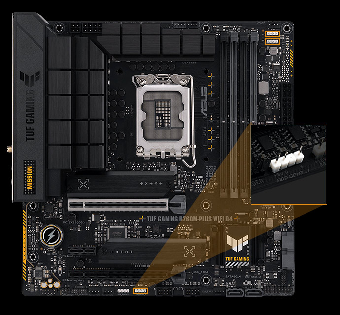 TUF GAMING B760M-PLUS WIFI D4｜マザーボード｜ASUS 日本