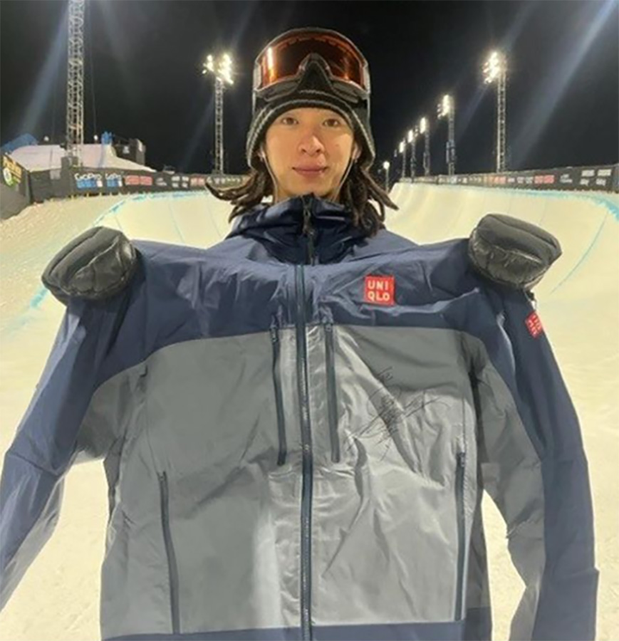 平野歩夢がユニクロと共に開発したX Games着用ウェアをプレゼント