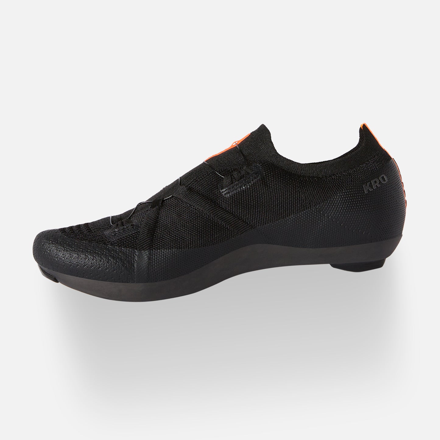 DMT KR0 Shoes Black/Black - Lightweight Engineered Knit Road Shoes