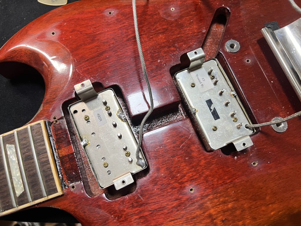 Gibson SG Standard (2004) P90 Soapbar ピックアップ交換 - scrapbook3