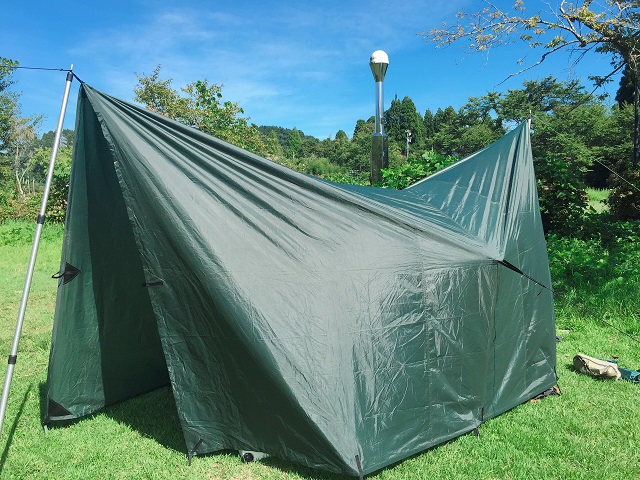 DDタープの4×4でAフレームを張ってソロキャンプしてきた感想