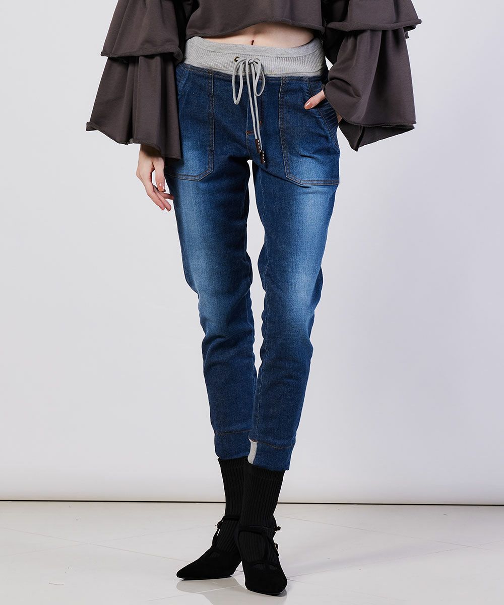 DSC / インディゴニットデニム BOTTOMS Night STORE | ダブル