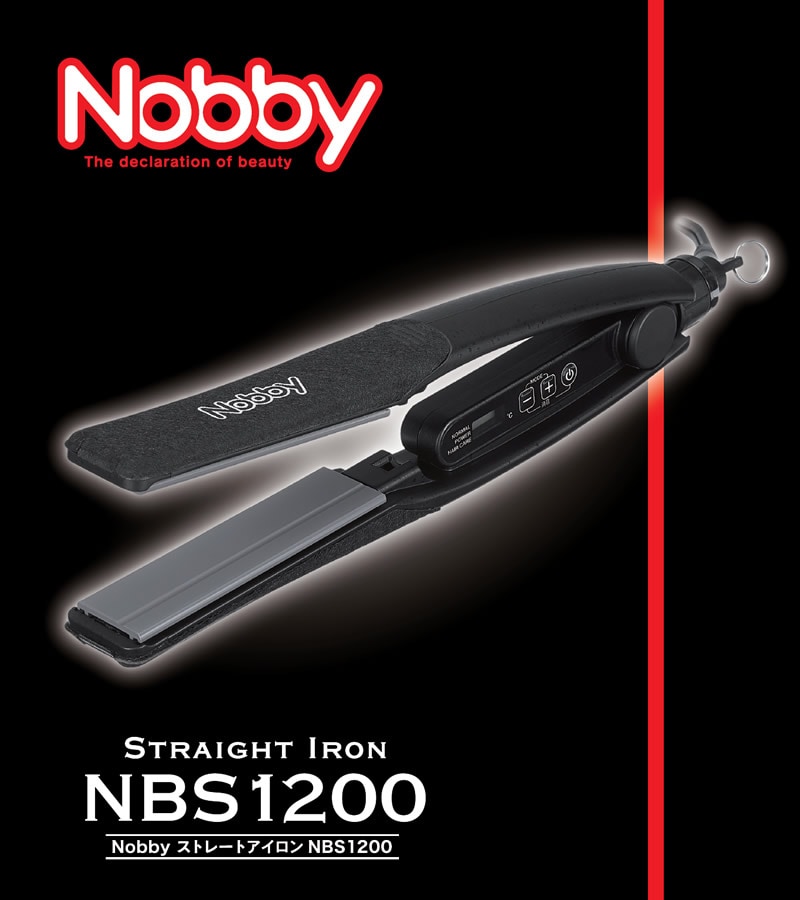 Nobby NBS1200ストレートヘアアイロン 温度調整機能付き ヘアー