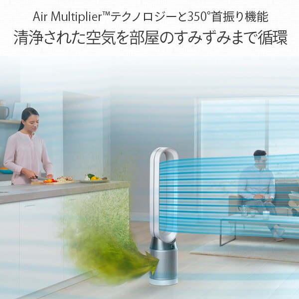 dショッピング |空気清浄機 空気清浄機能付タワーファン 扇風機