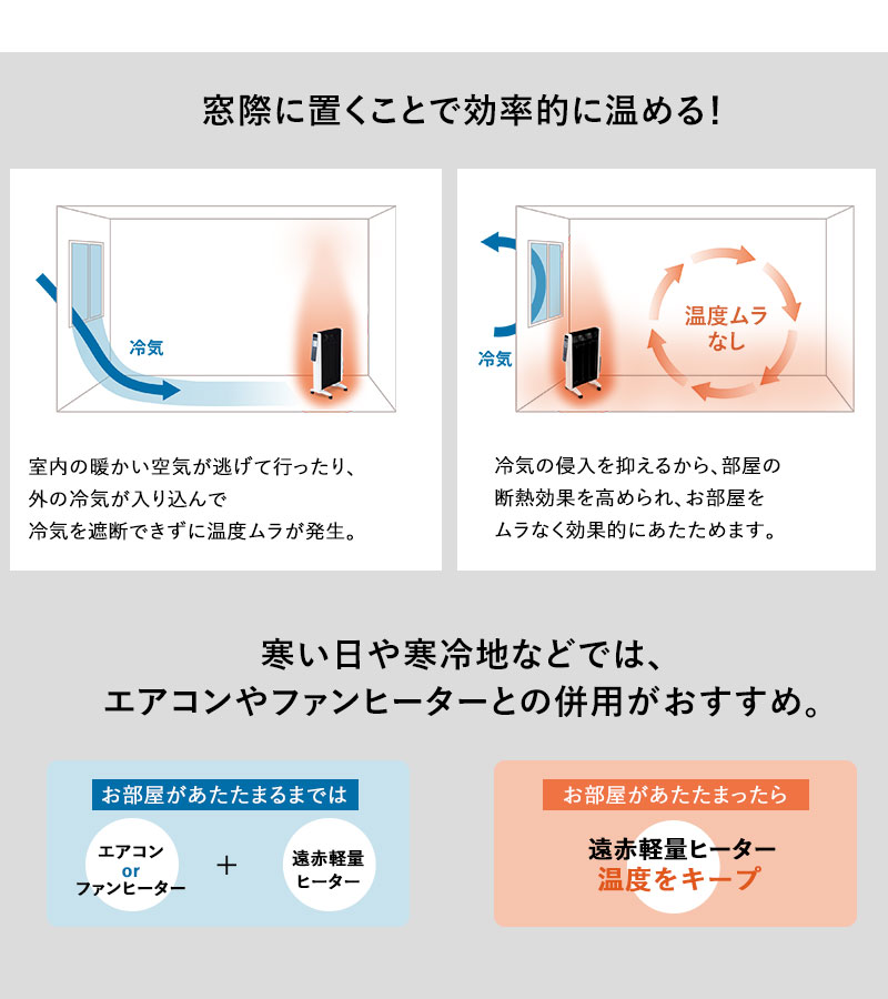 dショッピング |siroca シロカ 遠赤軽量ヒーター SN-M251かるポカ SN