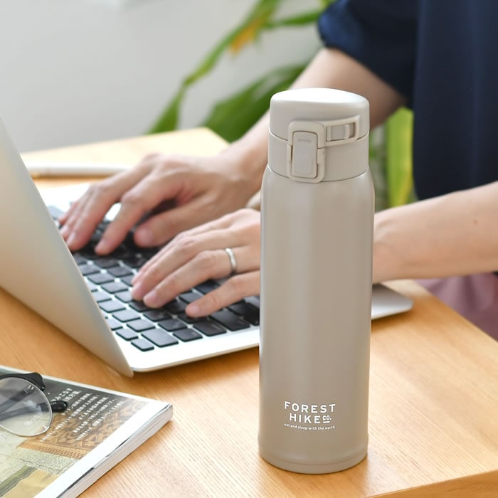 dショッピング |フォレストハイク ステンレスワンプッシュボトル 水筒