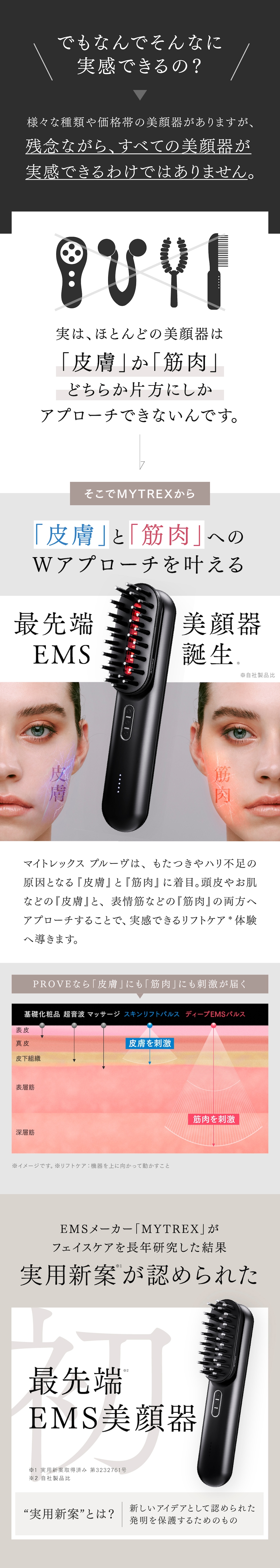 dショッピング |最先端 EMS 美顔器 ※目元・口元の変化 速攻実感