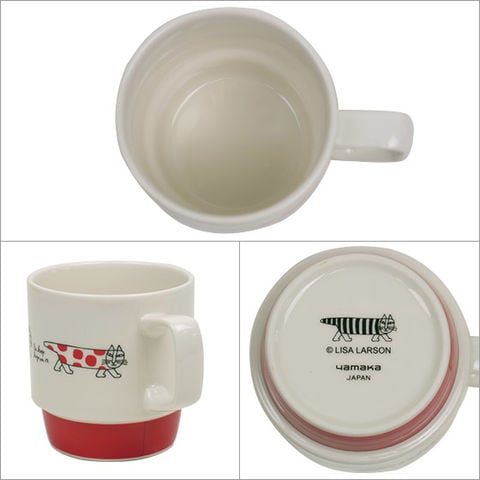 dショッピング |リサ・ラーソン マグカップ マイキーレッド 日本製