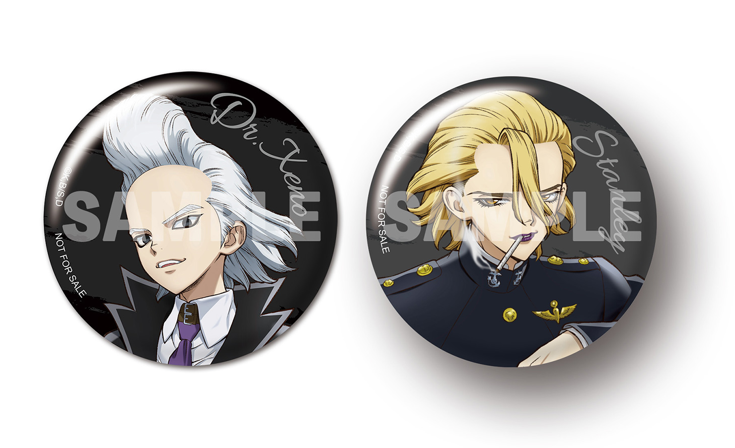 Dr.STONE スタンリー ブラックスーツ 缶バッジ Theキャラ スタンリー