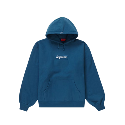 Moletom Supreme Box Logo Hooded Blue - Droper
