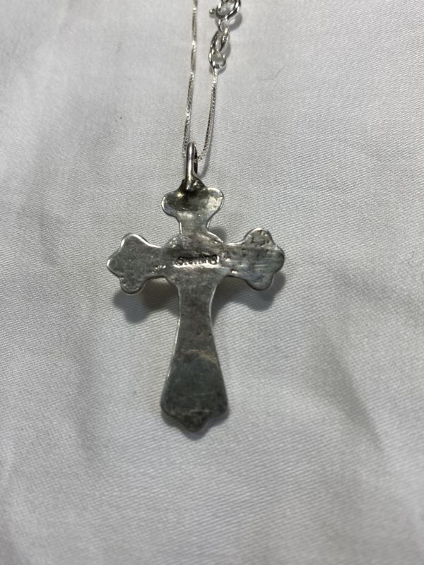 INDIAN JEWELRY NAVAJO族 TURQUOISE CROSS NECKLACE/ナバホ族