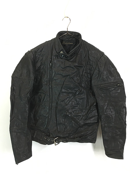古着 80s Harley Davidson × Hein Gericke パデッド レザー シングル