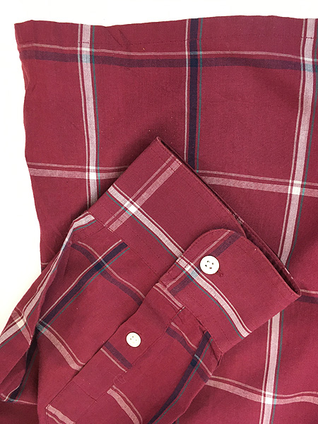 古着 80s Christian Dior エポレット デザイン チェック コットン