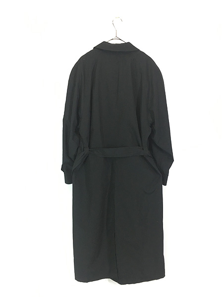 古着 80s Christian Dior 比翼 ステンカラー トレンチ コート ロング丈
