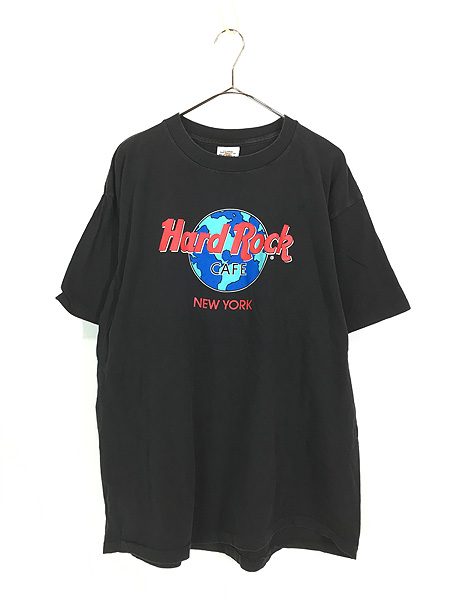 古着 90s USA製 Hard Rock Cafe 「NEW YORK」 ハードロック Tシャツ XL