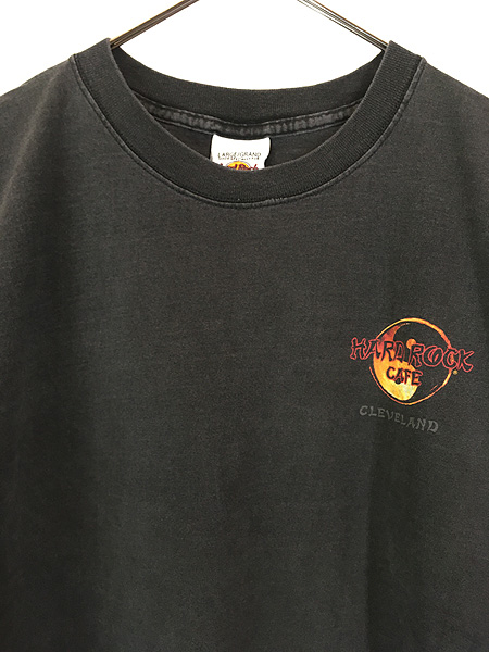 古着 90s Hard Rock Cafe 「CLEVELAND」 ハードロック ドラゴン T